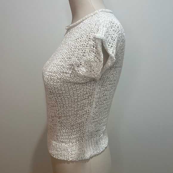 J. Crew NWT Textured Sweater Tee in White - Picture 9 of 11